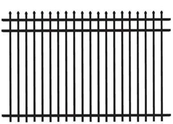 Heavy Duty Privacy Steel Tubular Fencing Residential Spear Top Panels