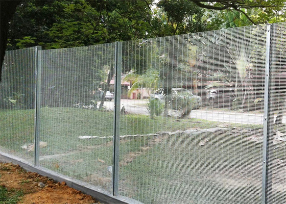 Heavy gauge small hole galvanized welded wire mesh fence for Anti climb