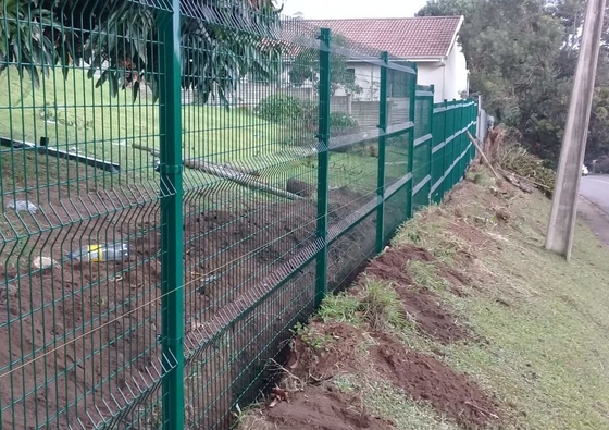 Clear View 2.4m Height Welded Wire Mesh Fencing With Powder Coated