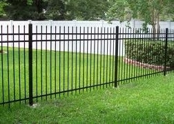 Anti Climb Picket 6ft High Wrought Iron Fence With 14ga Pipe