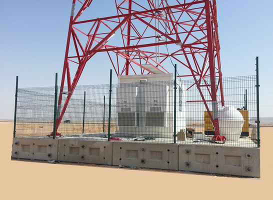 3D Curved Tower Fencing , 5ft Width Welded Wire Mesh Fence