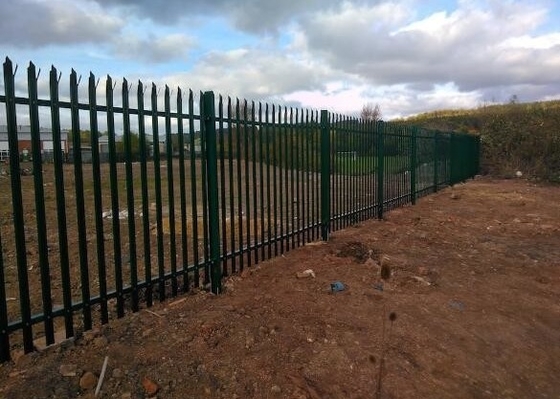 2.1m Steel Palisade Fence Panels , W Section Palisade Security Fence