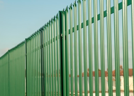 CE Assault Resistant 1.8m Steel Palisade Fencing Long Lasting