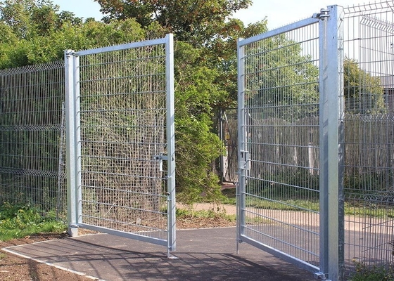 Corrosion Resistance 4.0m Welded Wire Mesh Fencing Double Gate For Yard