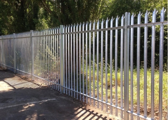 2.0m High W Section Galvanized Palisade Fencing Steel