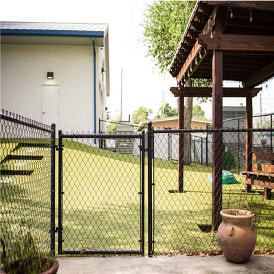 Heavy Gauge 6ft 1.5mm Steel Chain Link Fencing Residential Hot Dipped Galvanized With Gate