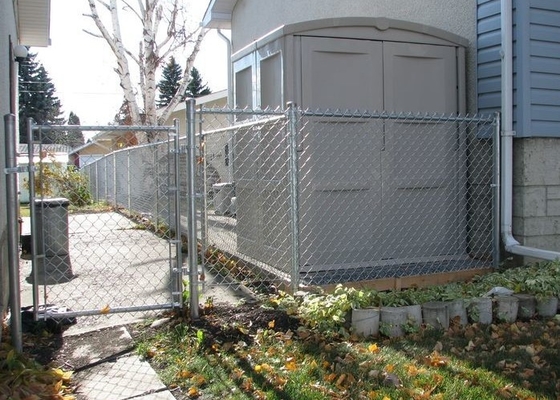 Heavy Duty 2.5mm Chain Link Fence Metal Residential Galvanized 6ft