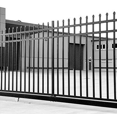 Zinc Steel Courtyard Block Building Wrought Iron Picket Fence High Strength