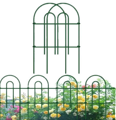 Giardino decorativo Recinzione in ferro a prova di ruggine Ferro verde Paesaggio filo pieghevole Recinzione